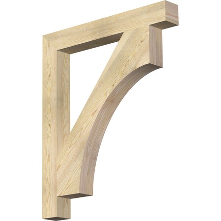 Ekena Millwork Westlake Block Rough Sawn Bracket, Douglas Fir, 4"W x 32"D x 38"H BKT04X32X38WTL05RDF
